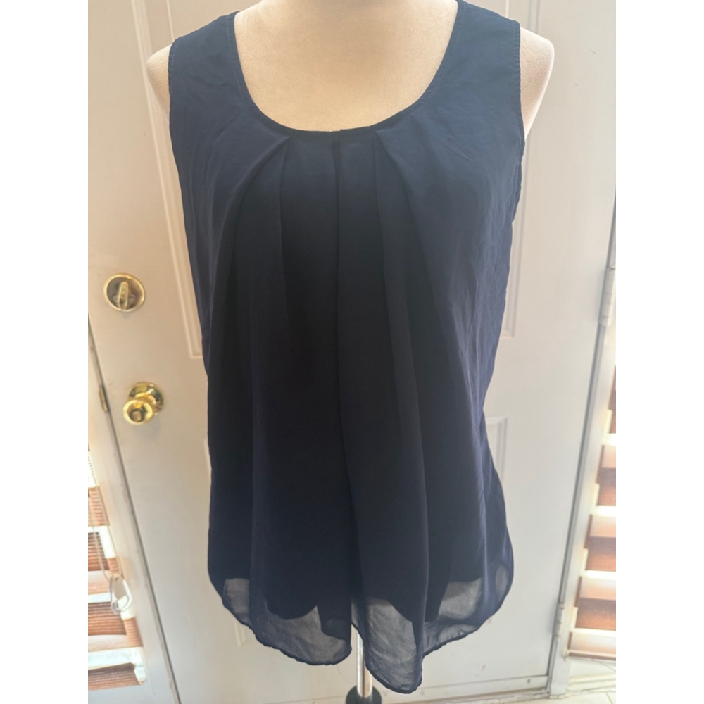 Women's New york and Company Tank Top Size Unspecified Blue